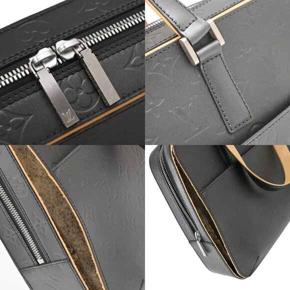 LOUIS VUITTON Malden Hand Tote Bag Monogram Mat Leather Black M55132 84KB365 - Picture 9 of 15